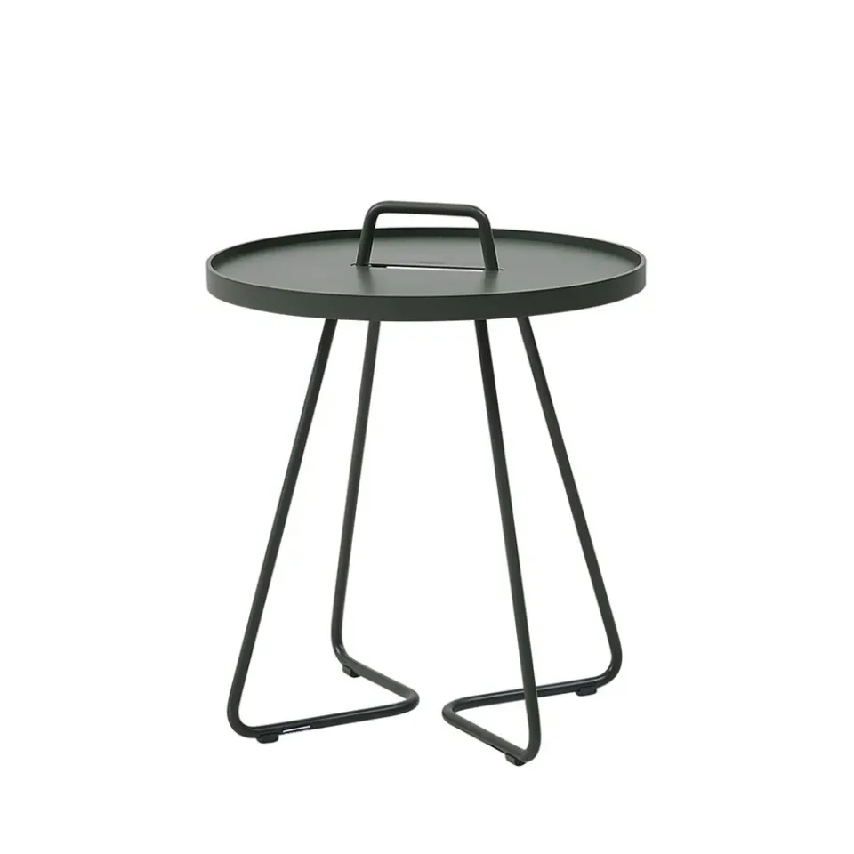 Cane-line Table For Outdoor Use*On the move table Ø44 cm, Dark Green