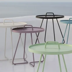 Cane-line Table For Outdoor Use*On the move table Ø44 cm, Dark Green