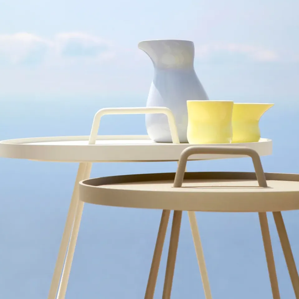 Cane-line Table For Outdoor Use*On the move table Ø44 cm, Dark Green
