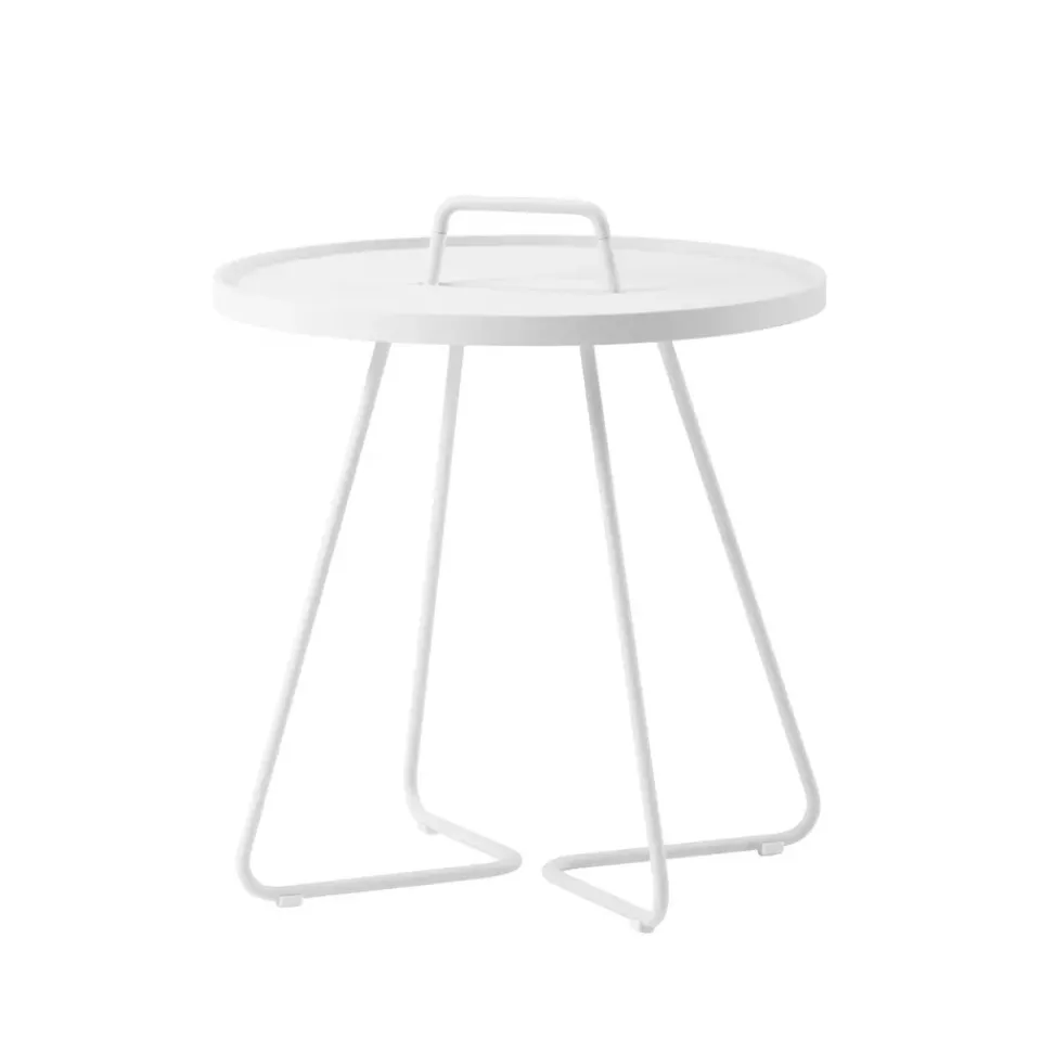 Cane-line Table For Outdoor Use*On the move table Ø52 cm, White