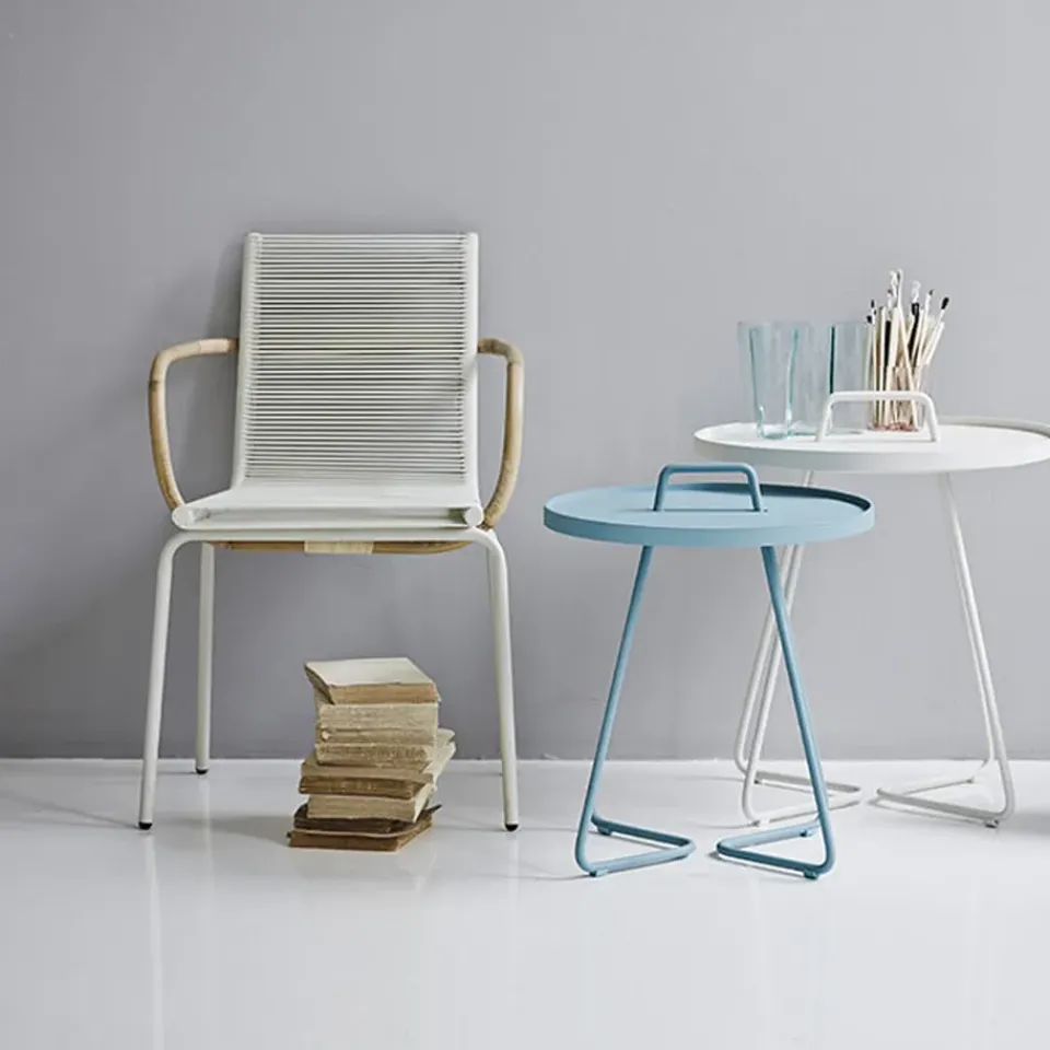 Cane-line Table For Outdoor Use*On the move table Ø52 cm, White