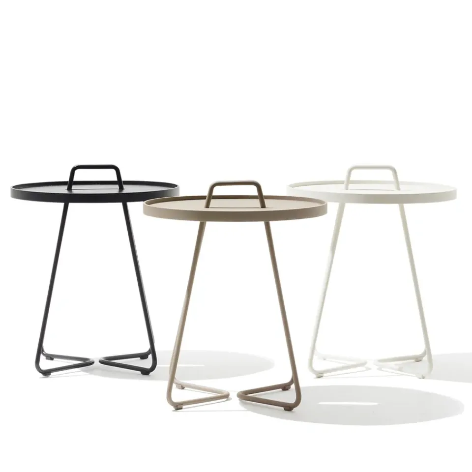 Cane-line Table For Outdoor Use*On the move table Ø52 cm, White