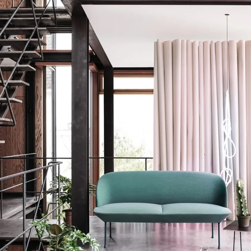 Muuto Sofas*Oslo sofa 2-seat, Hallingdal 407- Yellow