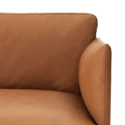 Muuto Sofas*Outline 3-seater sofa leather, Refine - leg Black