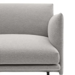 Muuto Sofas*Outline sofa 3-seat fabric, Clay 12-Black Grey