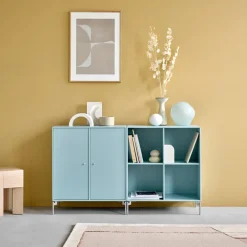 Montana Dressers & Sideboards*Pair side table, Coffee 35, white lacquered legs Brown
