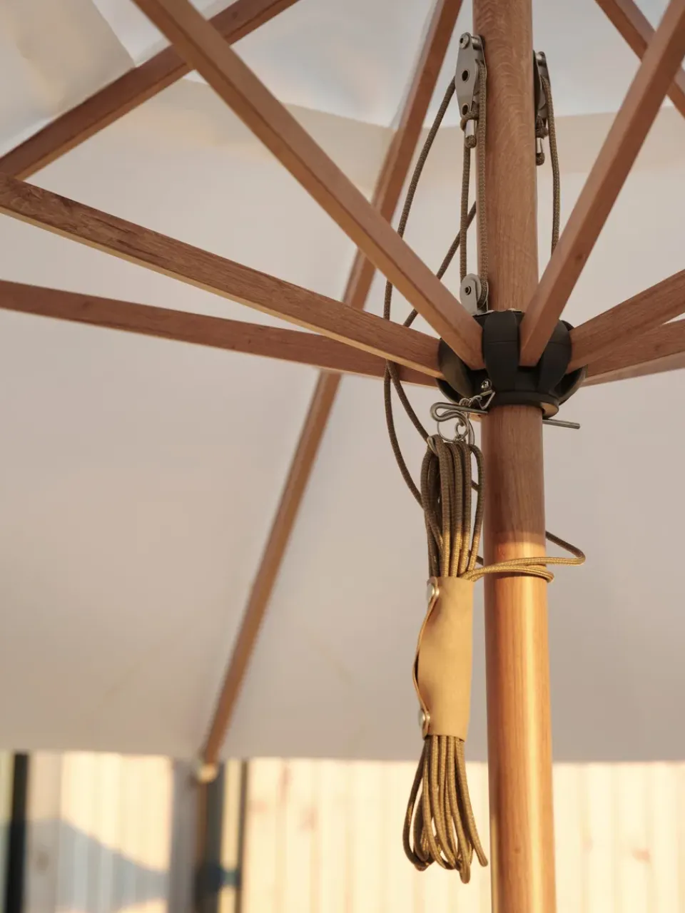Brafab Sun Protection*Paliano parasol, Natural-white 300 cm Brown