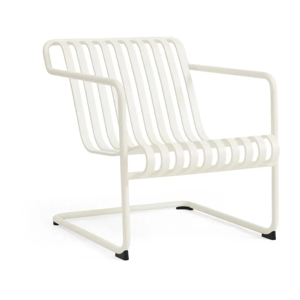 HAY Outdoor Lounge Furniture*Palissade Cantilever Low lounge armchair, Cream White