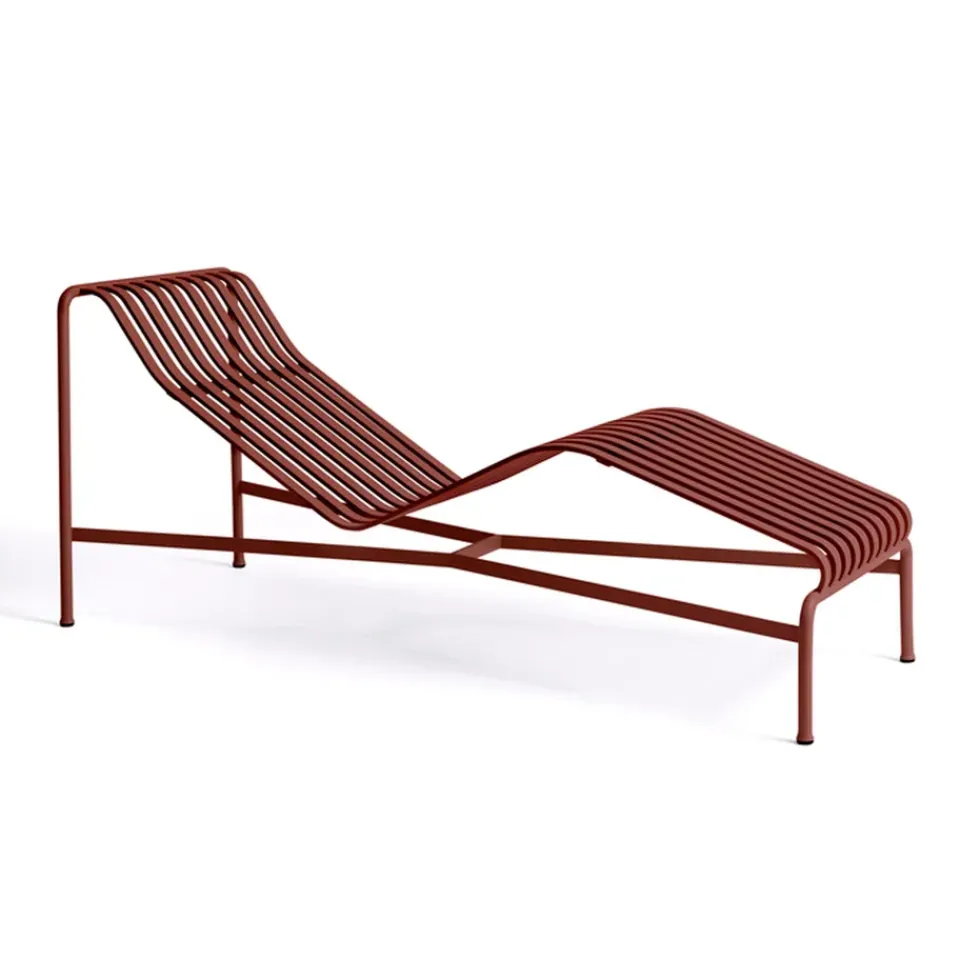 HAY Outdoor Lounge Furniture|Garden Sofas & Garden Benches*Palissade chaise lounge, Iron Red