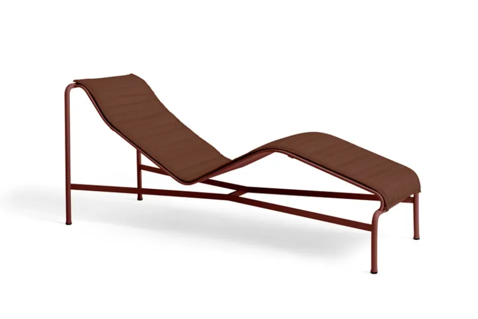 HAY Outdoor Lounge Furniture|Garden Sofas & Garden Benches*Palissade chaise lounge, Iron Red