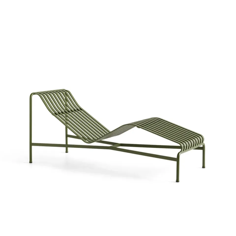 HAY Seating|Garden Sofas & Garden Benches*Palissade chaise lounge, Olive Green