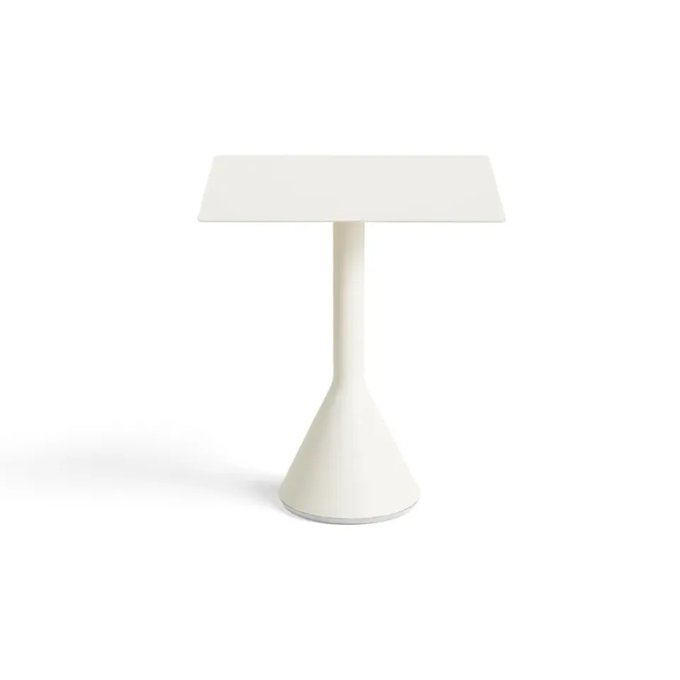 HAY Table For Outdoor Use|Balcony Furniture*Palissade Cone square coffee table 65x65 cm, Cream White