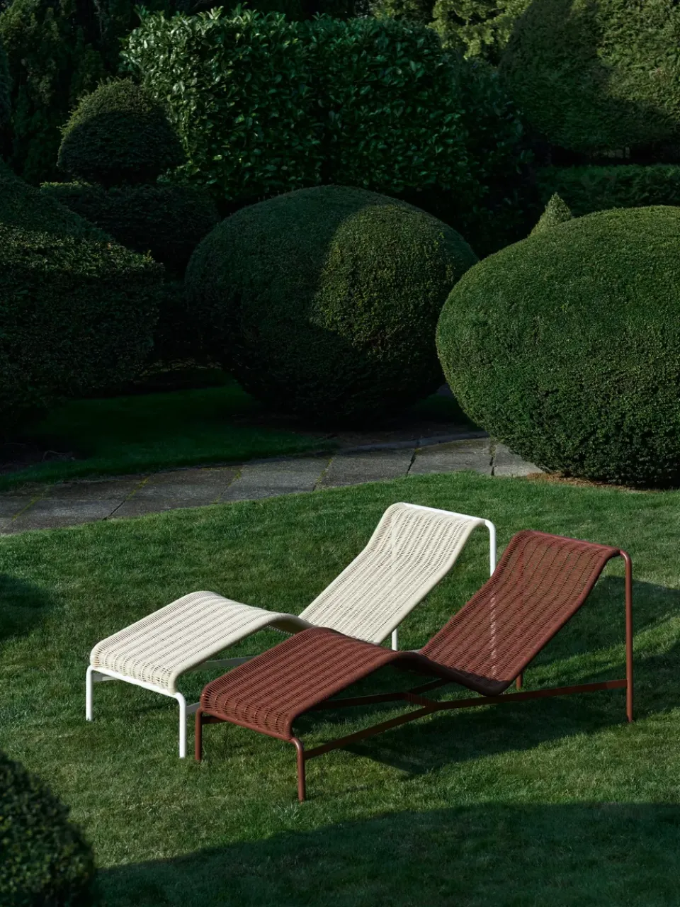 HAY Garden Sofas & Garden Benches*Palissade Cord chaise longue, Iron Red