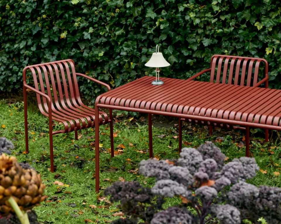 HAY Table For Outdoor Use*Palissade dining table 170x90 cm, Iron Red