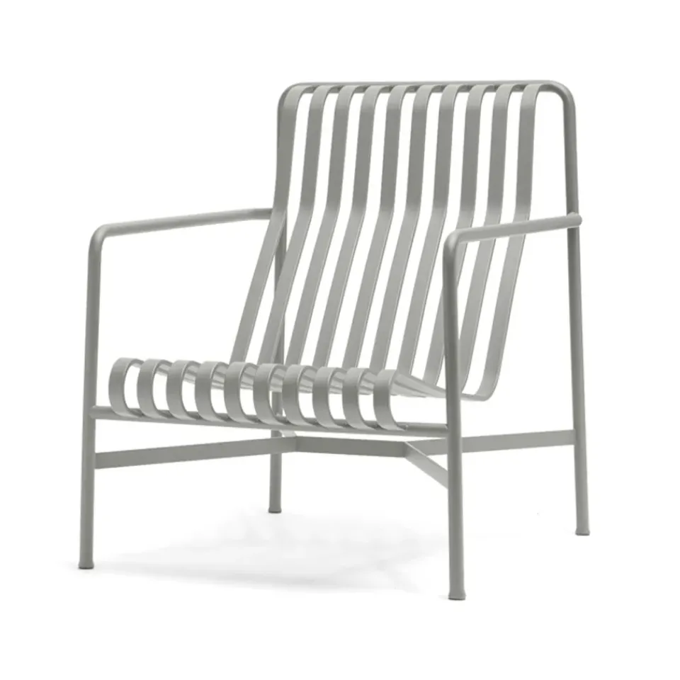 HAY Outdoor Lounge Furniture*Palissade High lounge chair, Sky Grey