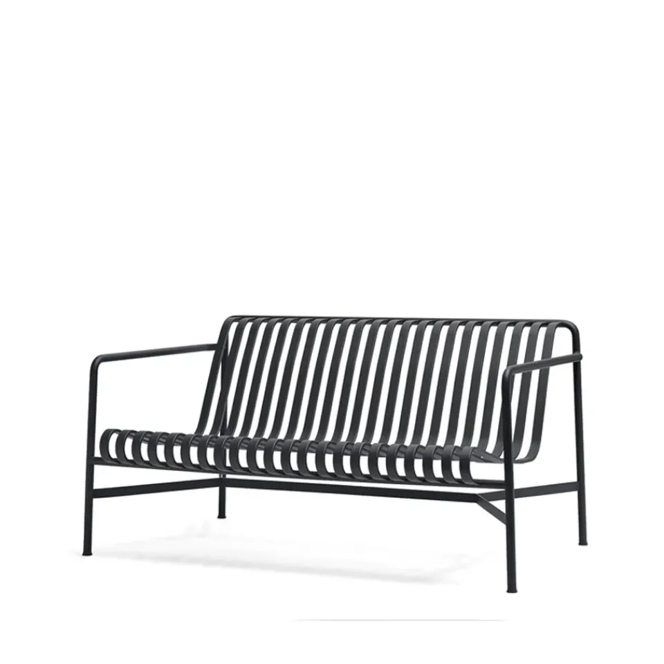 HAY Outdoor Lounge Furniture|Garden Sofas & Garden Benches*Palissade lounge sofa, Anthracite BlackGrey