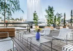 HAY Outdoor Lounge Furniture|Garden Sofas & Garden Benches*Palissade lounge sofa, Hot galvanized Silver-coloured