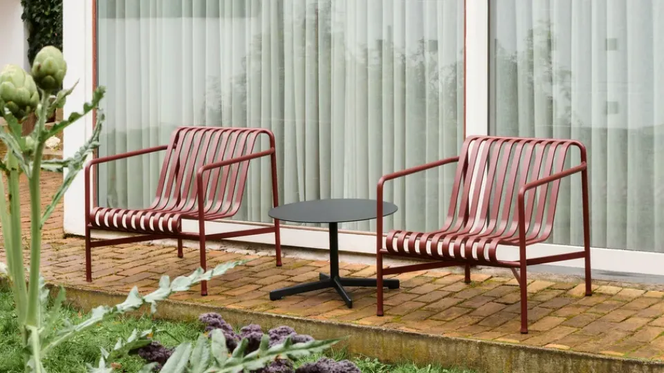 HAY Outdoor Lounge Furniture*Palissade Low lounge chair, Iron Red