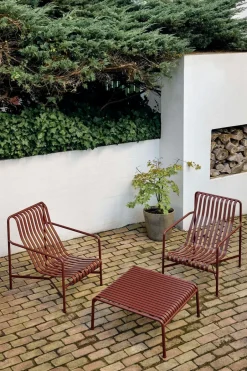 HAY Table For Outdoor Use|Outdoor Lounge Furniture*Palissade Low Table 81.5x86x38 cm, Iron Red