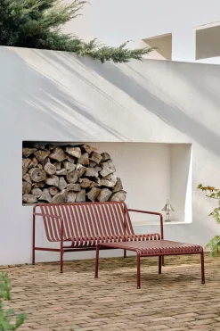 HAY Table For Outdoor Use|Outdoor Lounge Furniture*Palissade Low Table 81.5x86x38 cm, Iron Red
