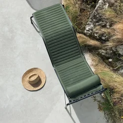 HAY Seat Cushions & Pads*Palissade Quilted chaise lounge cushion, Olive Green
