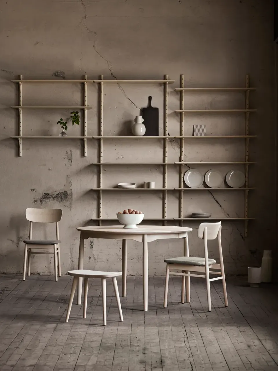 Stolab Stools*Palle stool, Matte-lacquer - light Beige