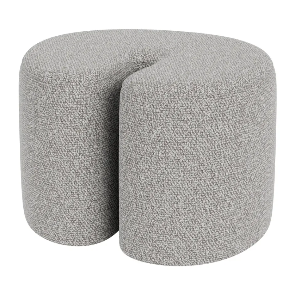Hem Sitting Poufs*Palma pouf Small 58x65 cm, Pebble Grey