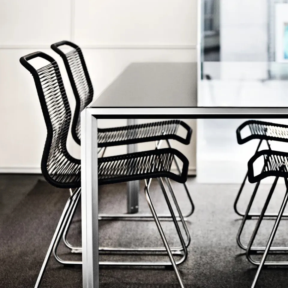 Montana Chairs*Panton One chair, Vincent, stainless steel Yellow