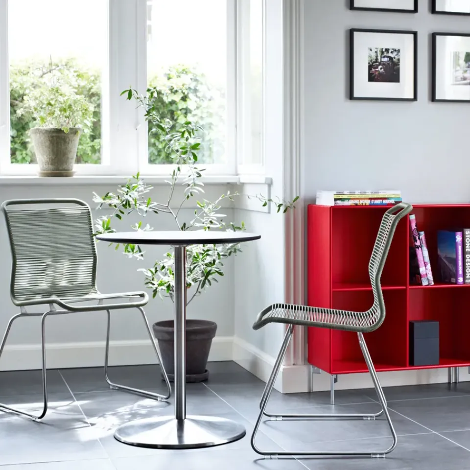 Montana Chairs*Panton One chair, Vincent, stainless steel Yellow