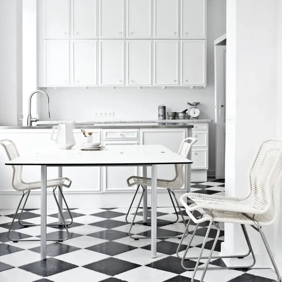 Montana Chairs*Panton One chair, Vincent, stainless steel Yellow