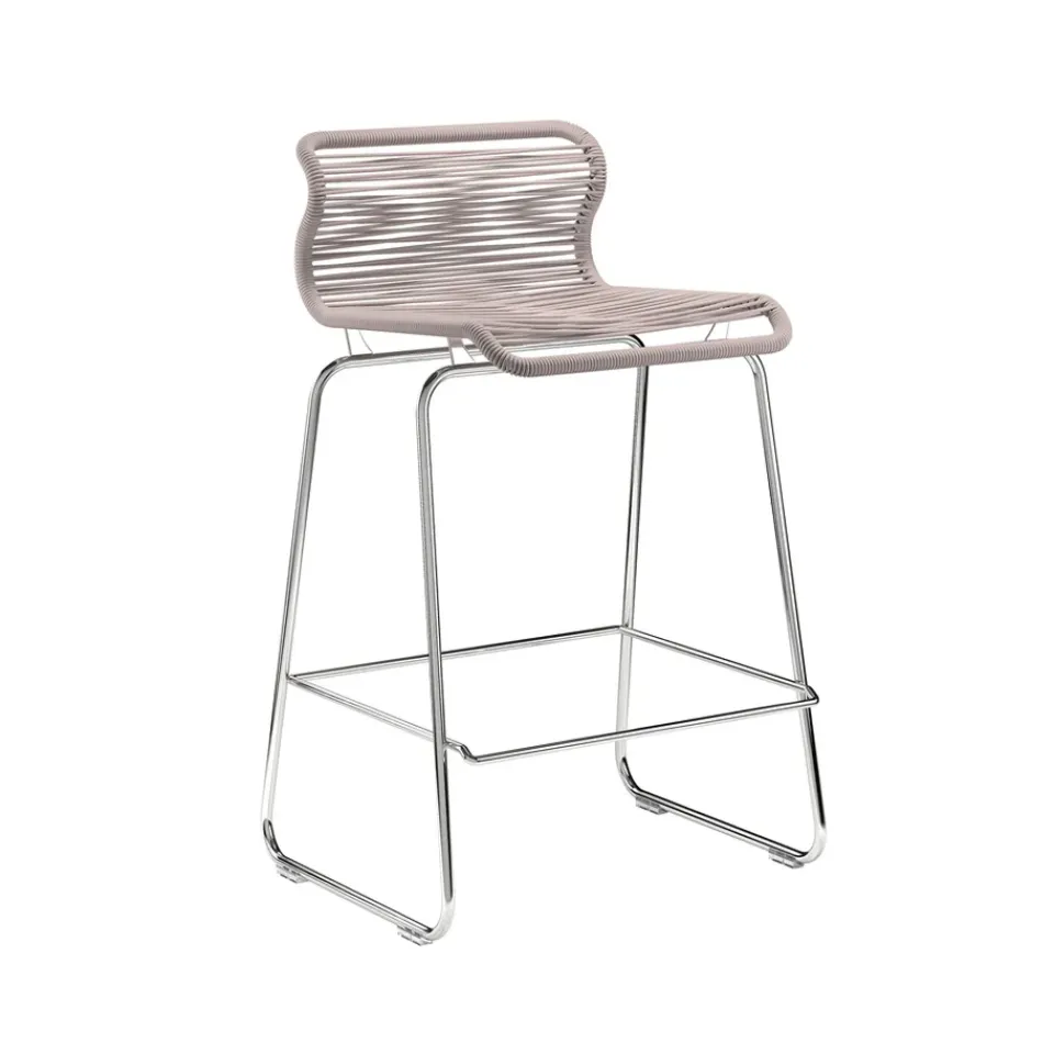 Montana Bar Stools*Panton One kitchen barstool, Carmen, stainless steel Beige