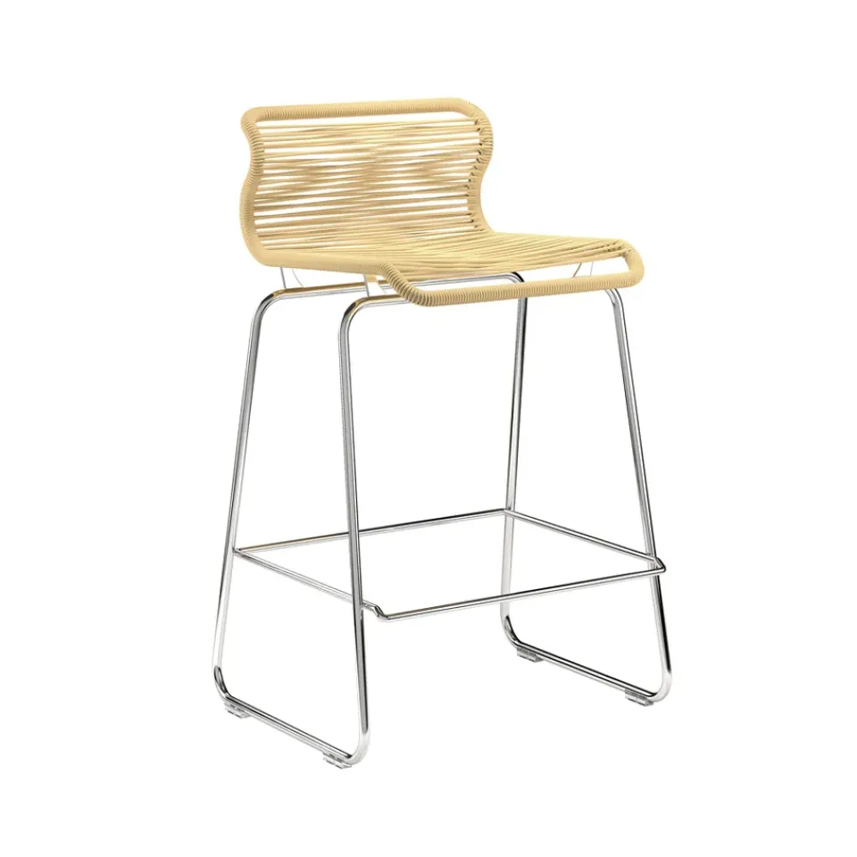 Montana Bar Stools*Panton One kitchen barstool, Vincent, stainless steel Yellow
