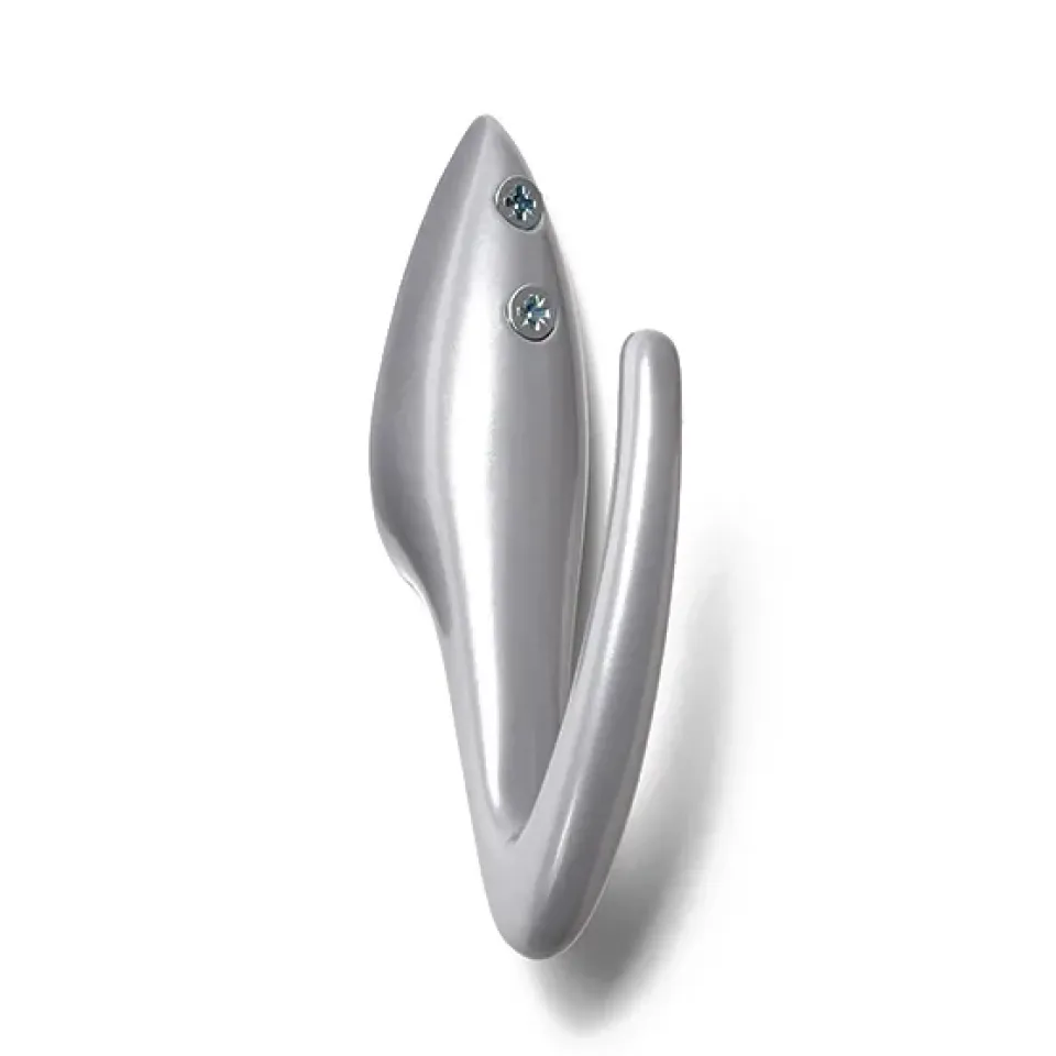 Essem Design Clothes Hooks & Hangers*Papa clothes hook, aluminum Silver-coloured