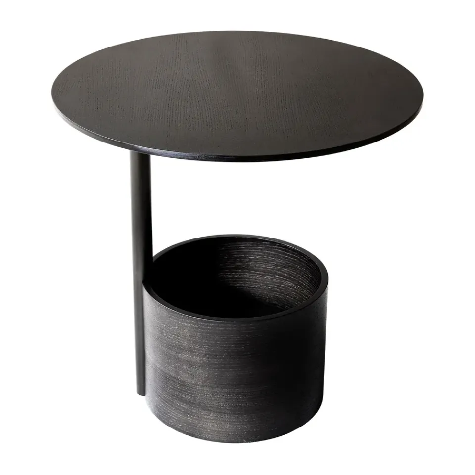 Maze Coffee Tables*Parasol S coffee table Ø50 cm, Dark stained oak Brown