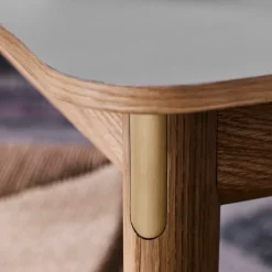 &Tradition Dining Tables*Patch HW2 dining table, Griogo londra. smoked oiled oak stand Grey