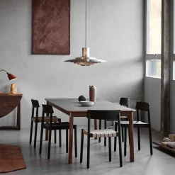 &Tradition Dining Tables*Patch HW2 dining table, Griogo londra. smoked oiled oak stand Grey