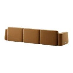 Massproductions Sofas*Patch 3-seater sofa, Atlantis 91 Cumin Brown