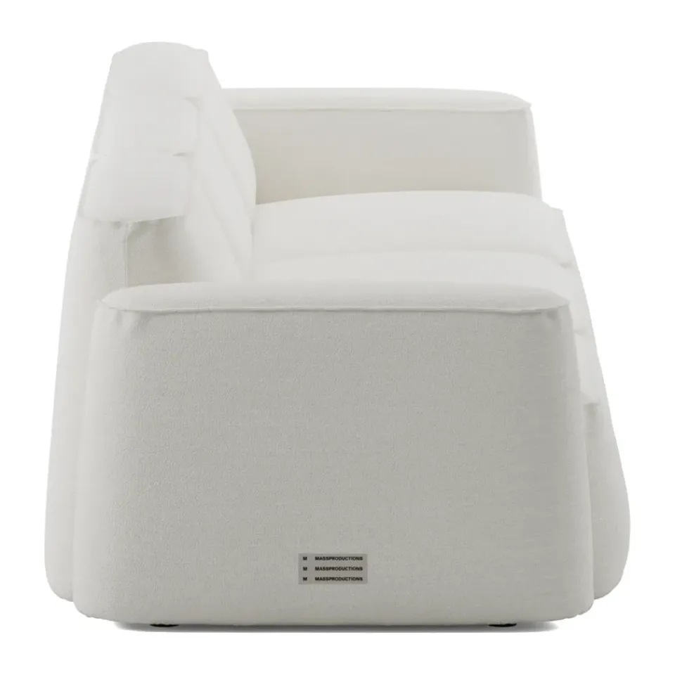 Massproductions Sofas*Patch 3-seater sofa, Ecriture 100 White