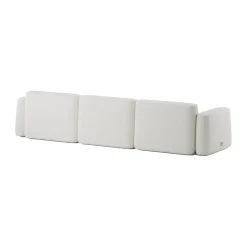 Massproductions Sofas*Patch 3-seater sofa, Ecriture 100 White