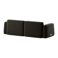 Massproductions Sofas*Patch 2.5-seater sofa, Linara 90 Espresso Brown