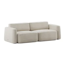 Massproductions Sofas*Patch 2.5-seater sofa, Spiral 21 Chalk Beige
