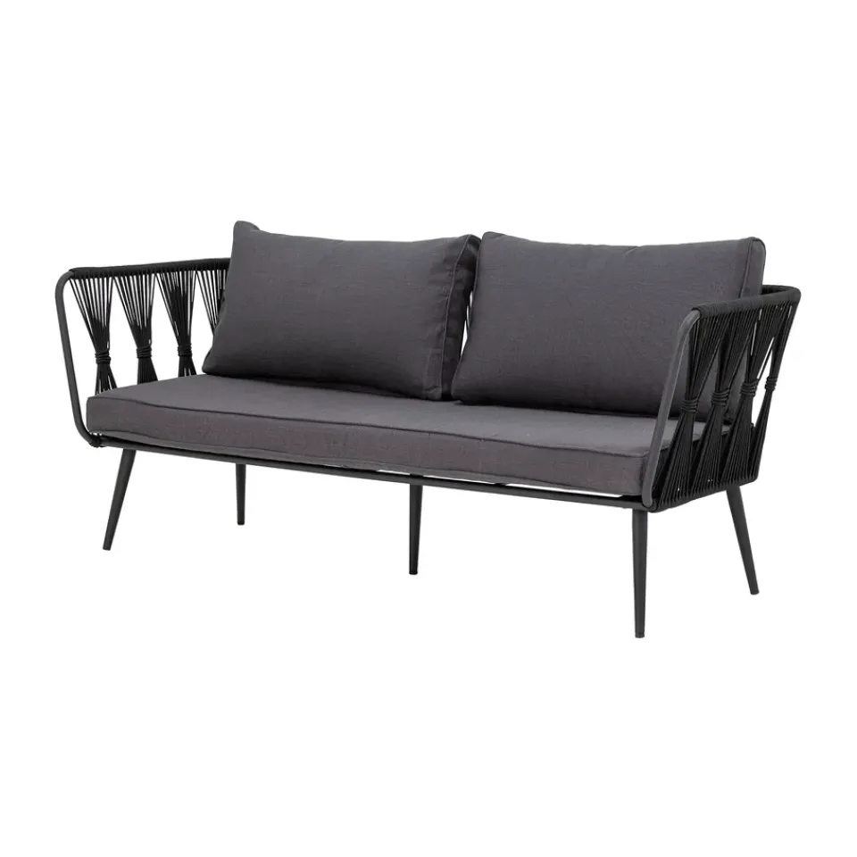 Bloomingville Garden Sofas & Garden Benches*Pavone sofa 2.5-seat, Black