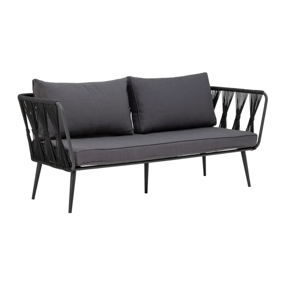 Bloomingville Garden Sofas & Garden Benches*Pavone sofa 2.5-seat, Black
