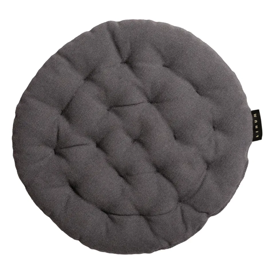 Linum Seat Cushions & Pads*Pepper seat cushion Ø37 cm, Granite Grey