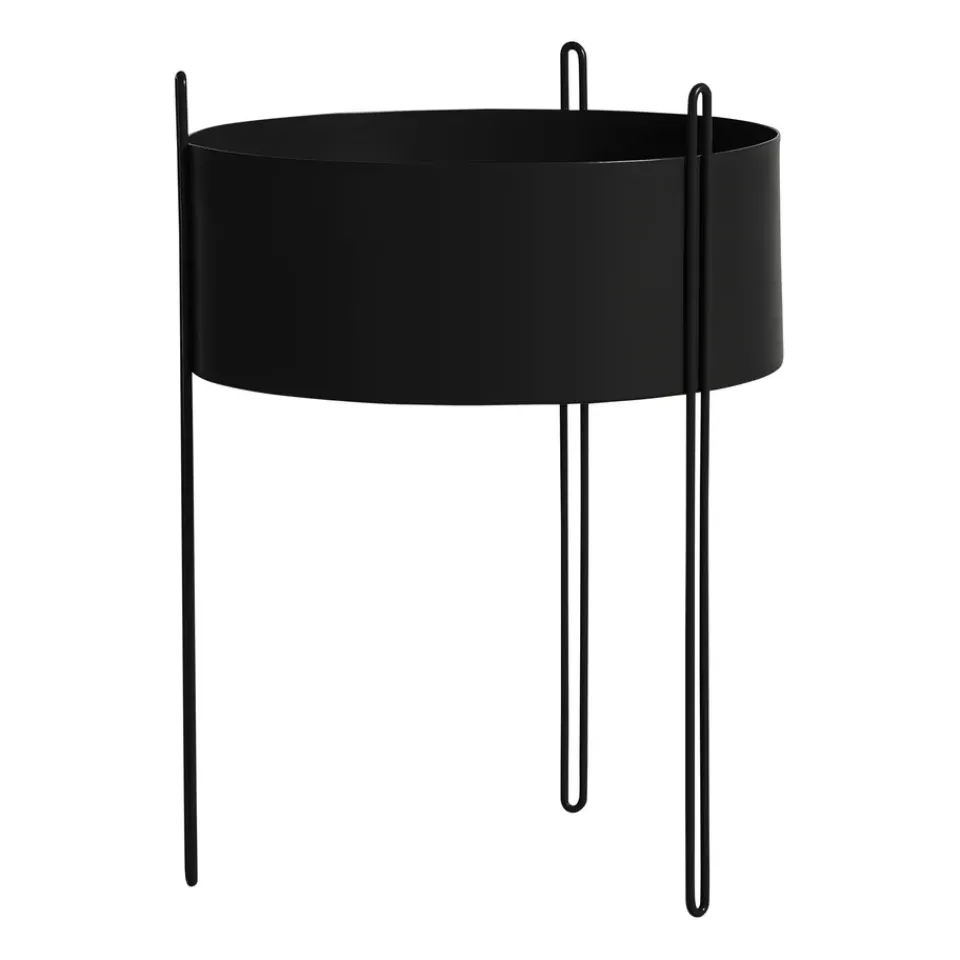 Woud Garden Details & Accessories*Pidestall flowerpot large Ø40 cm, Black