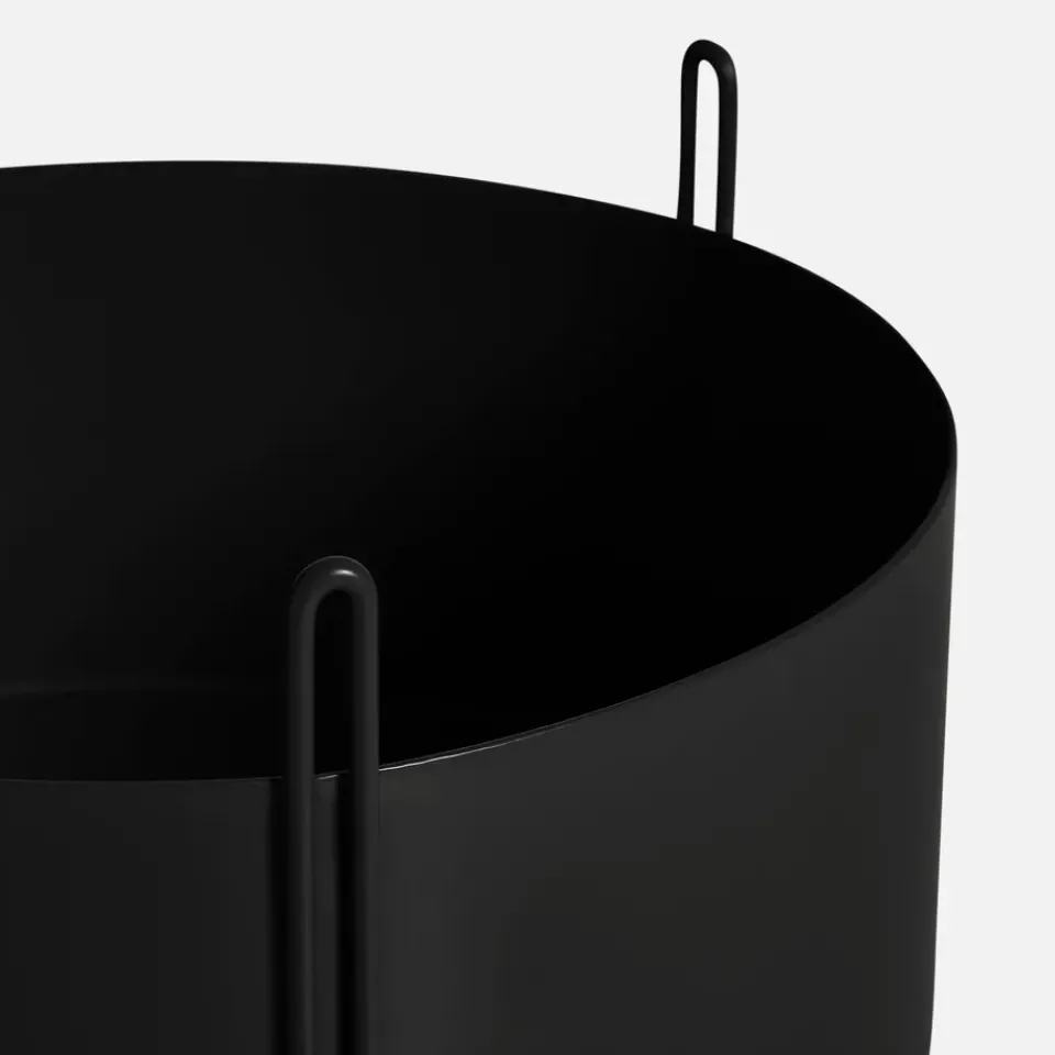 Woud Garden Details & Accessories*Pidestall flowerpot large Ø40 cm, Black