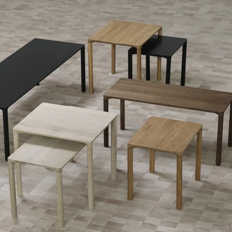 Fredericia Furniture Coffee Tables*Piloti 6720 coffee table, Smoked oak-height 35 cm Beige