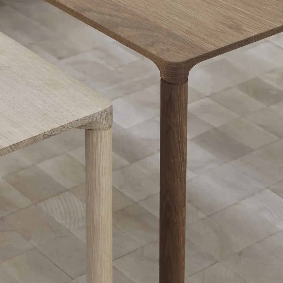 Fredericia Furniture Coffee Tables*Piloti 6715 coffee table, Smoked oak-height 41 cm Beige