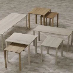 Fredericia Furniture Coffee Tables*Piloti 6715 coffee table, Smoked oak-height 41 cm Beige
