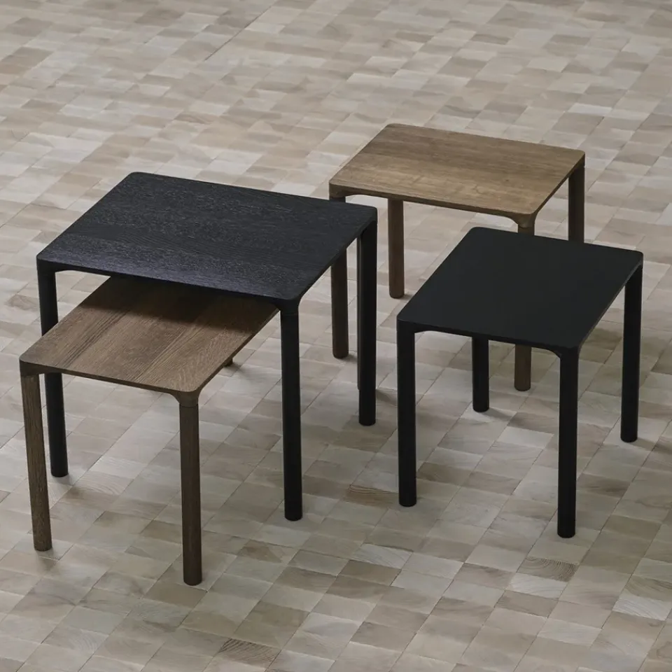 Fredericia Furniture Side Tables*Piloti 6705 side table, Soaped oak-height 41 cm Beige